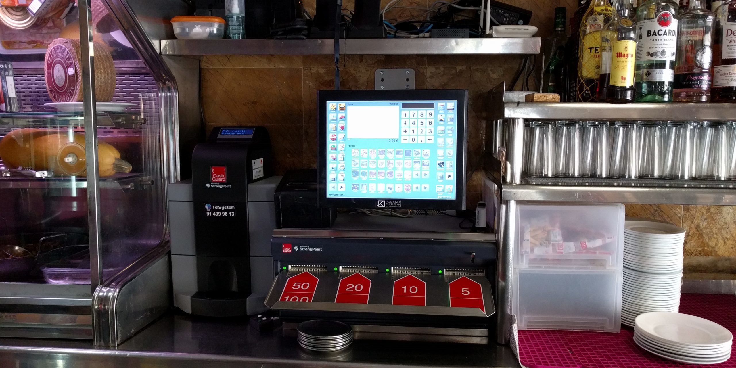 CashGuard en restaurante Casa Casimiro