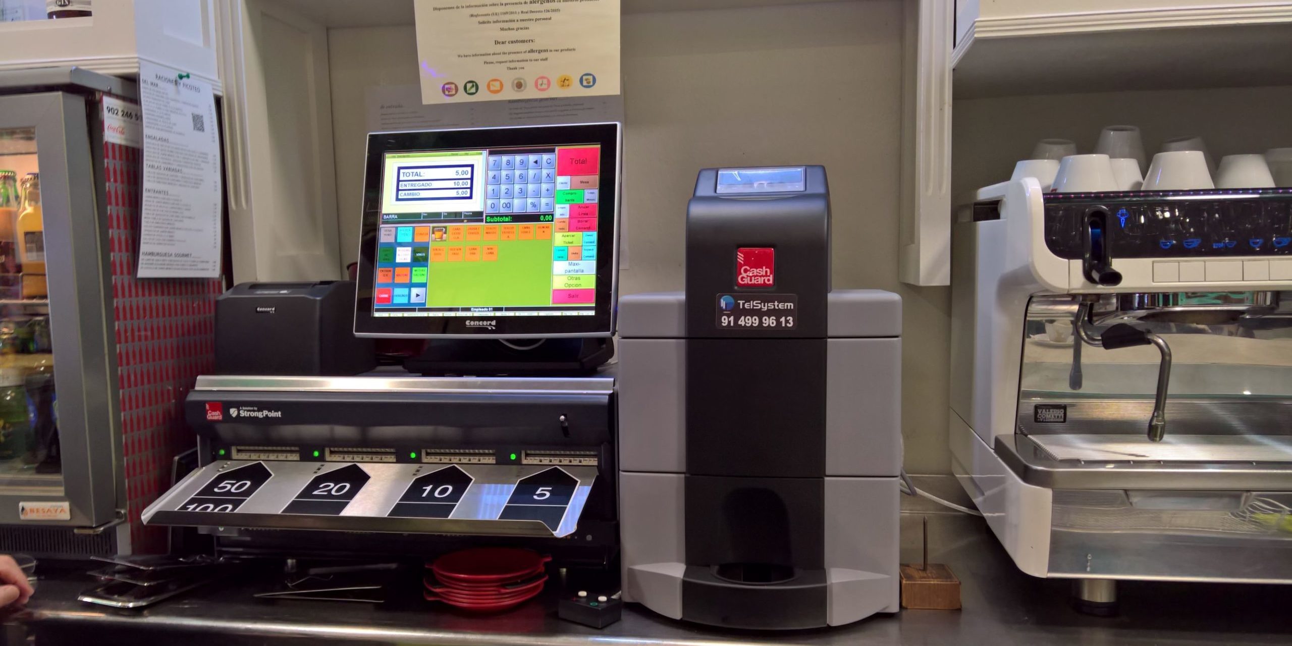 Instalación-de-CashGuard-en-restaurante-EL-CASTILLO-Telsystem-distribuidor-oficial instalación-de-CashGuard-en-restaurante-cantabria