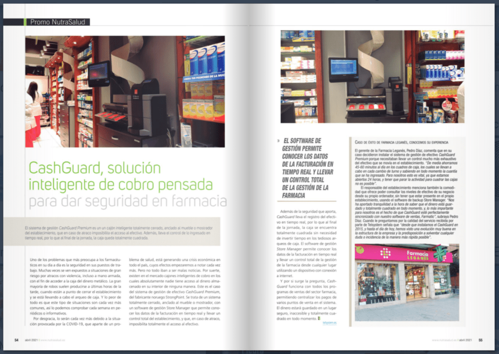 CashGuard en Farmacia | Revista NutraSalud
